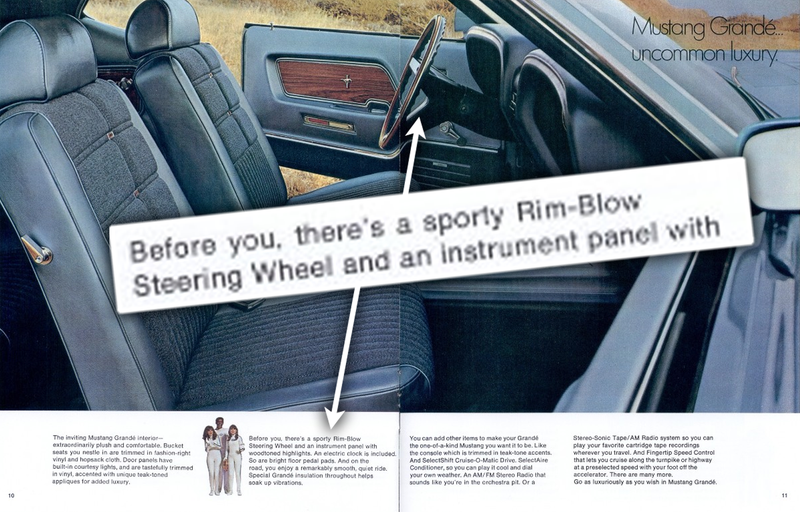 Illustration for article titled This Steering Wheel Found on Many American Cars Had an Unusual Horn Interface and a Dirty-Sounding Name